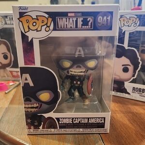 Funko Pop What If...? Zombie Captain America Figure